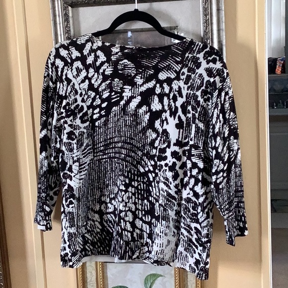 PRIMA BELLA cardigan black white with stones button front soft warm size… - Picture 2 of 8